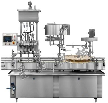 GXY-4灌裝（自流、活塞）旋蓋一體機(jī)